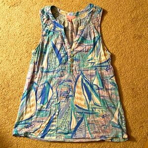 Lilly Pulitzer sleeveless top size medium, good condition